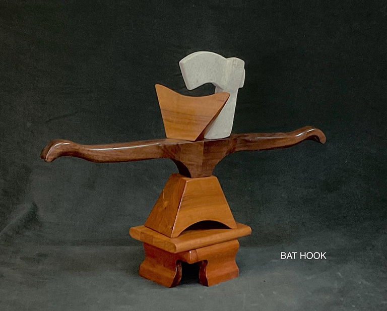 Bat Hook TableTop Mixed wood