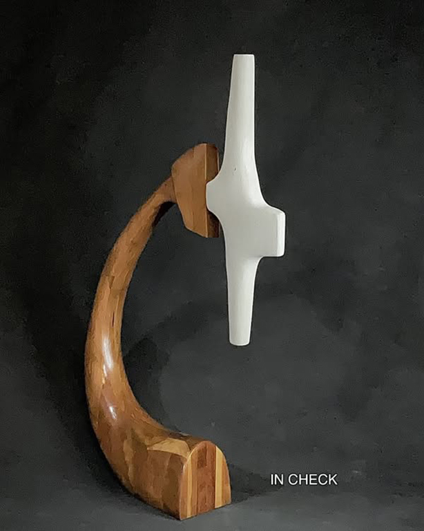 In Check TableTop Cherry Wood