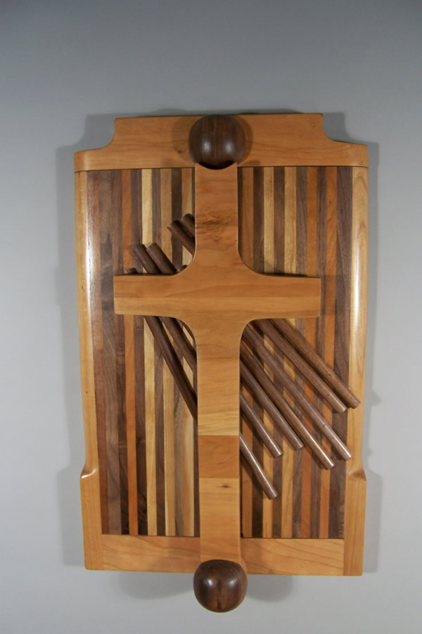 Rays Cross Liturgical Wood
