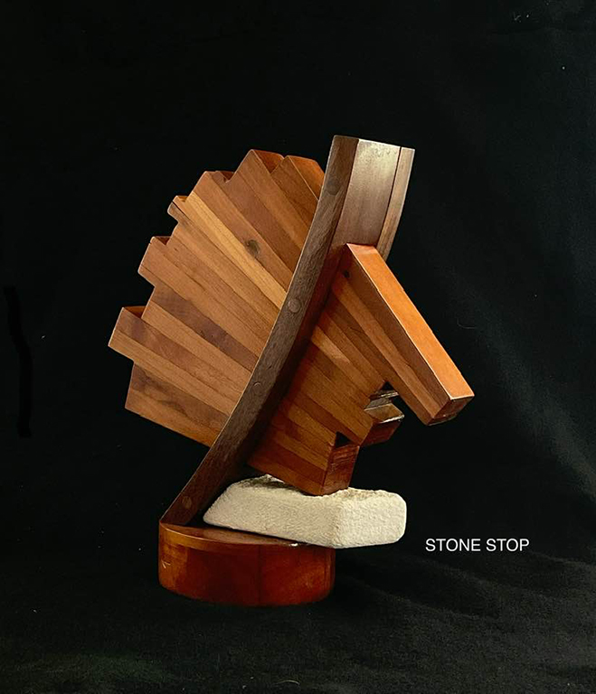 Stone Stop TableTop Mixed wood